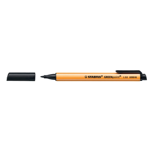 Filzschreiber GREENpoint® - 0,8 mm, schwarz