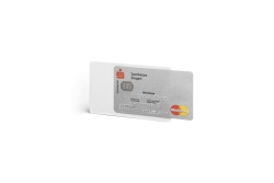 DURABLE Kreditkartenhülle RFID SECURE 3 Stück silber