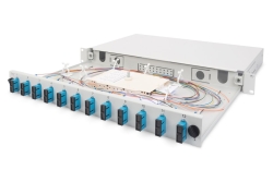 DIGITUS LWL Spleißbox 1HE unbestückt ausziehbar schnellversc