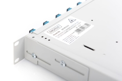 DIGITUS LWL Spleißbox 1HE unbestückt ausziehbar schnellversc