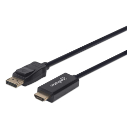 MANHATTAN 4K@60Hz DisplayPort auf HDMI-Kabel 1,8m schwarz