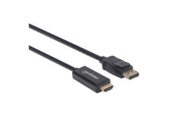 MANHATTAN 4K@60Hz DisplayPort auf HDMI-Kabel 1,8m schwarz