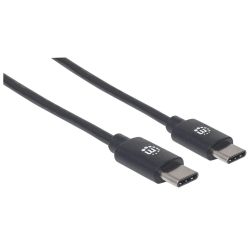 MANHATTAN USB C Anschlusskabel USB2.0 C-Stecker/C-Stecker 1m