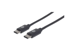 MANHATTAN USB C Anschlusskabel USB2.0 C-Stecker/C-Stecker 1m