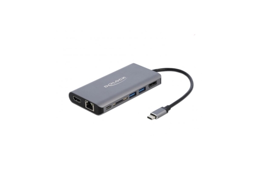 DELOCK USB-C Dockingstation 4K-HDMI/DP/USB3.0/SD/LAN/PD 3.0