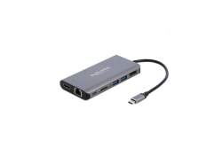 DELOCK USB-C Dockingstation 4K-HDMI/DP/USB3.0/SD/LAN/PD 3.0