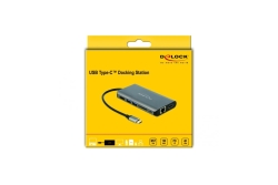 DELOCK USB-C Dockingstation 4K-HDMI/DP/USB3.0/SD/LAN/PD 3.0