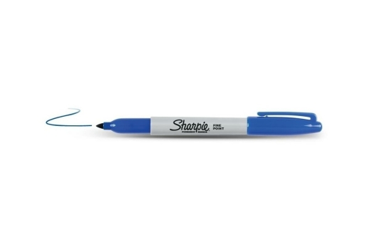 Sharpie Fein Permanent Marker Rundspitze Blau 12er Faltschachtel