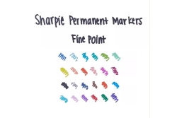 Sharpie Fein Permanent Marker Rundspitze Blau 12er Faltschachtel
