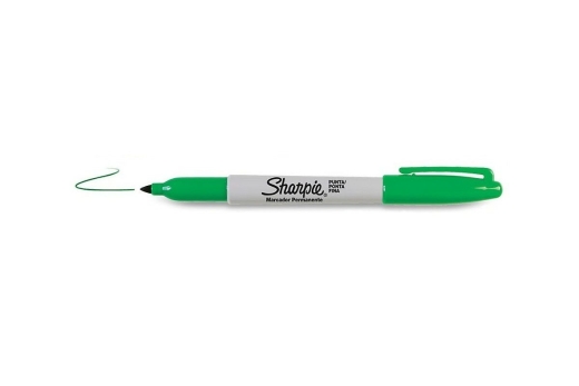 Sharpie Fein Permanent Marker Rundspitze grün 12er Faltschachtel