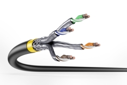 DIGITUS Cat.7A S/FTP, Verlegekabel, 500 m, simplex, Dca
