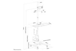 Neomounts BOS 10-32 Mobiler PC/TFT Platz schwar
