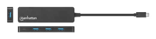 MANHATTAN 4-Port USB 3.2 Gen 1 Hub C-Stecker auf 4x A-Buchse