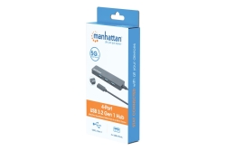 MANHATTAN 4-Port USB 3.2 Gen 1 Hub C-Stecker auf 4x A-Buchse