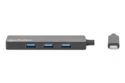 MANHATTAN 4-Port USB 3.2 Gen 1 Hub C-Stecker auf 4x A-Buchse