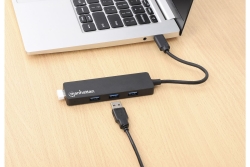 MANHATTAN 4-Port USB 3.2 Gen 1 Hub C-Stecker auf 4x A-Buchse