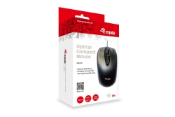 Equip Kompaktmaus USB-A Stecker L+R 1.20m schwarz