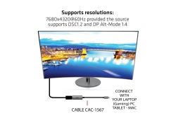 Club3D Adapter USB 3.2 Typ C > DP 1.4 8K60Hz HDR aktiv St/Bu retail