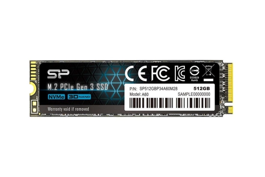 Silicon Power SSD 512GB M.2 PCIe Gen 3x4 NVMe Ace-A60