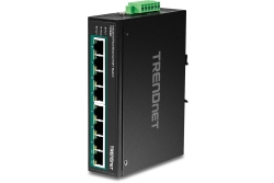 TRENDnet Industrie Switch 8 Port Fast Eth. PoE+ L2 DIN-Rail