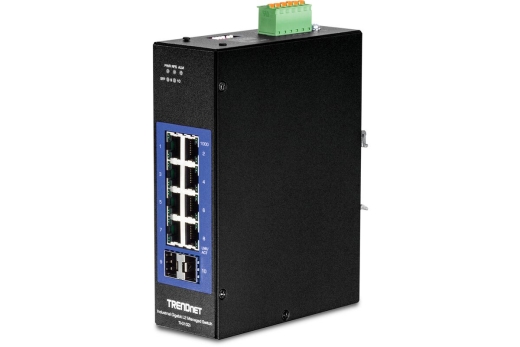 TRENDnet Industrie Switch 10 Port Gbit Manag.L2+ DIN-Rail