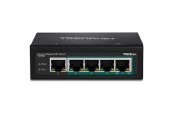 TRENDnet Industrie Switch 5 Port Fast Eth. PoE+ L2 DIN-Rail