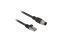 DELOCK Cable RJ45 > M12 plug 8 pin A-coded Cat.5e SFTP 1M