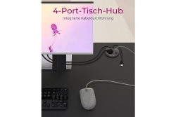 Hub 4-Port IcyBox USB 3.0 IB-Hub1430 Tisch-Hub extern retail
