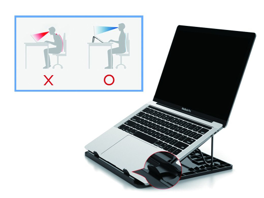 CONCEPTRONIC Laptop-Kühlpad 50Kg ERGO 15.6 gr