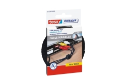 tesa ON&OFF Cable Manager schwarz 5m 10mm