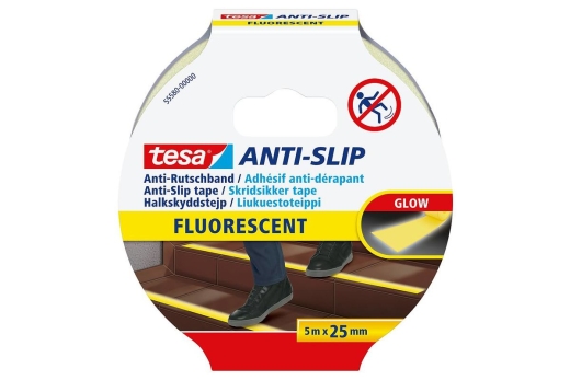 tesa Anti-Rutschband fluoreszierend 5m 25mm