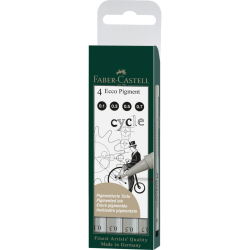 Tintenschreiber ECCO PIGMENT - 4er Set (0,1/0,3/0,5/0,7...