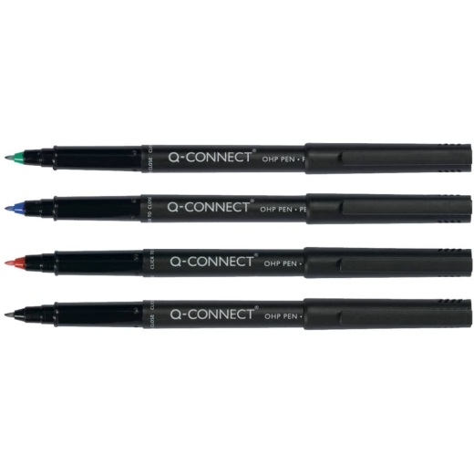 Faserschreiber - permanent, ca. 0,7 mm (F), 4er Pack