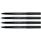 Faserschreiber - permanent, ca. 0,7 mm (F), 4er Pack