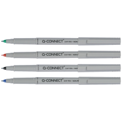 Faserschreiber - non-permanent, ca. 0,5 mm (F), 4er Pack