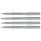 Faserschreiber - non-permanent, ca. 0,5 mm (F), 4er Pack