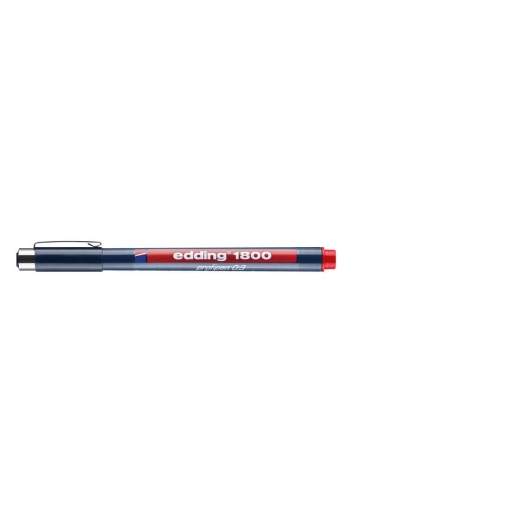 1800 Faserzeichner profipen - 0,35 mm, rot