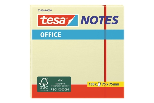 tesa Office Notes 100 Blatt 75 x 75mm gelb