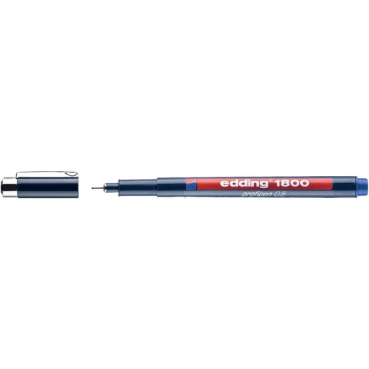 1800 Faserzeichner profipen - 0,5 mm, blau