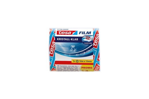 tesafilm Rolle 10m 15mm kristall-klar 3St.