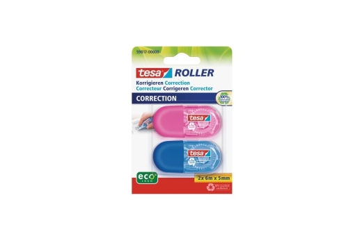 tesa Roller Korrigieren in 2 Farben Blister