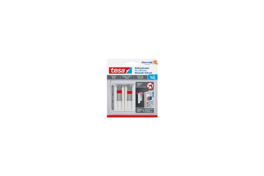 tesa Klebeschraube verstellbar Tapete & Putz bis 1kg 2St.
