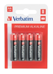 Batterie AA Verbatim Alkalibatterien 4er Pack retail