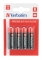 Batterie AA Verbatim Alkalibatterien 4er Pack retail