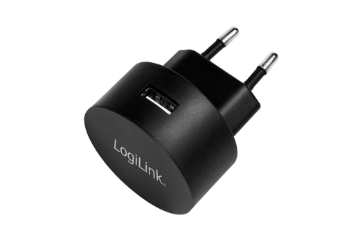 Logilink USB Steckdosenadapter 1port,10.5W,Fast Charging,sch