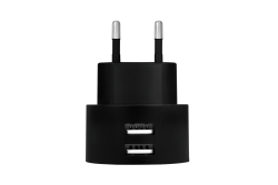 Logilink USB Steckdosenadapter 2port,10.5W,Fast Charging,sch