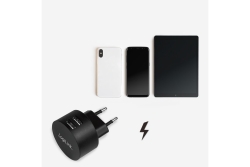 Logilink USB Steckdosenadapter 2port,10.5W,Fast Charging,sch