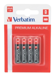 Batterie AAA Verbatim Alkalibatterie 4 PACK extern retail