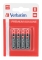 Batterie AAA Verbatim Alkalibatterie 4 PACK extern retail