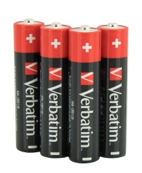 Batterie AAA Verbatim Alkalibatterien 10er Pack extern...